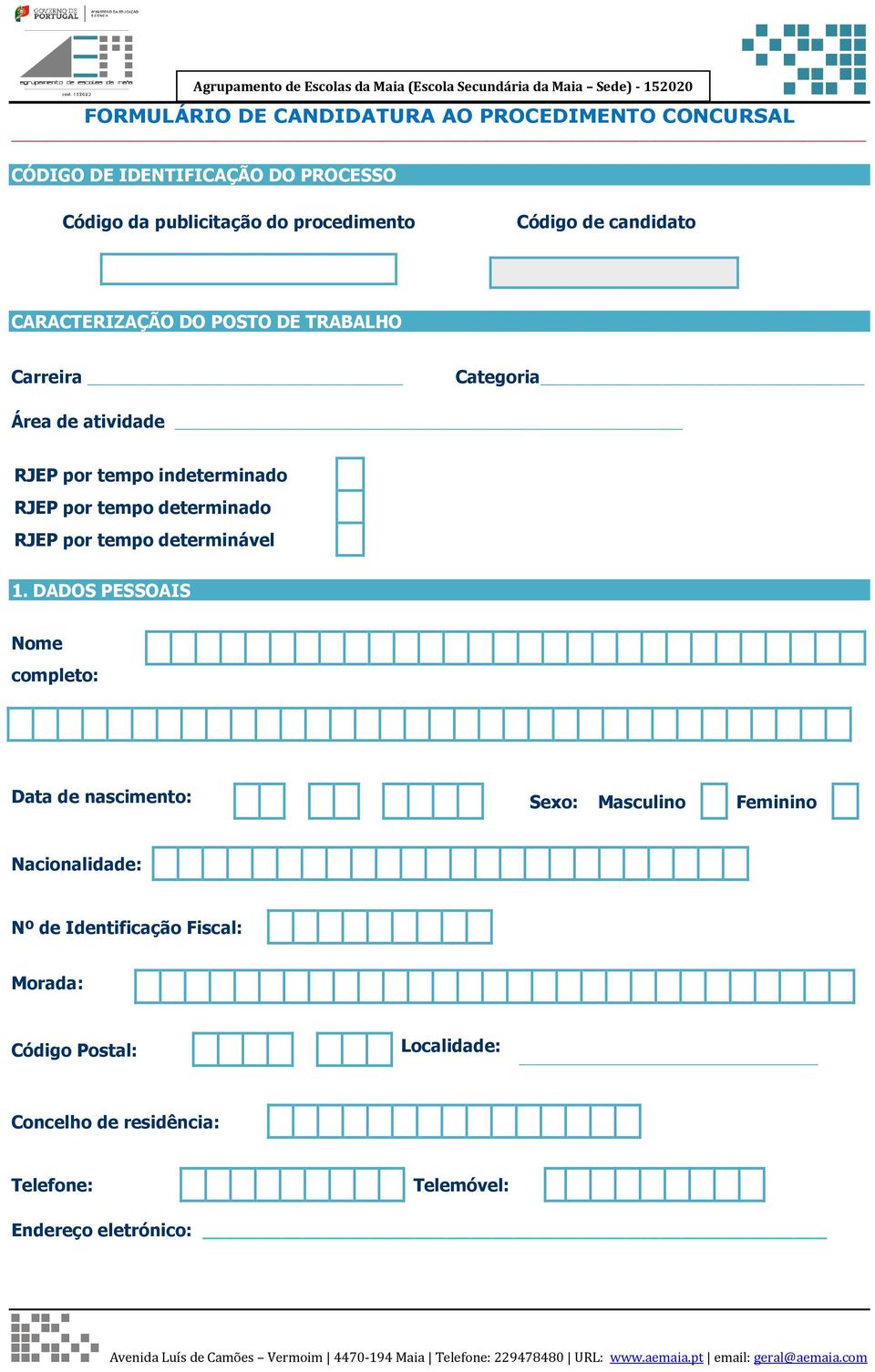 tempo determinado RJEP por tempo determinável 1.