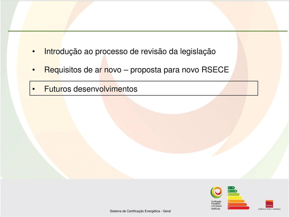 Requisitos de ar novo