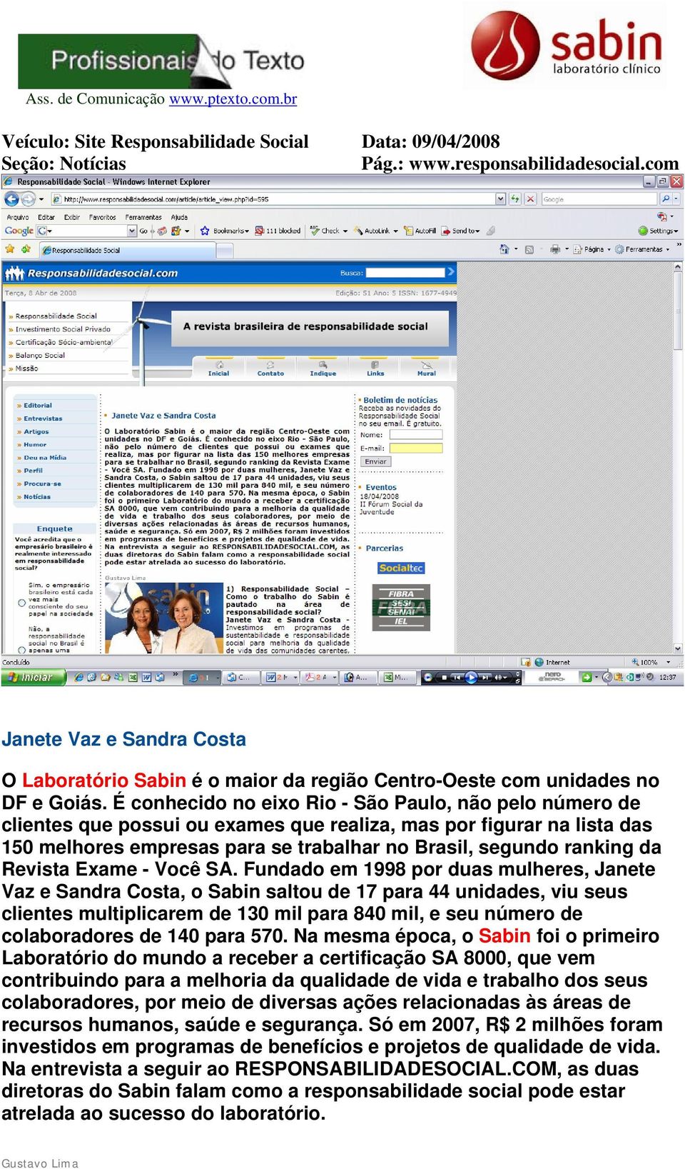 Revista Exame - Você SA.