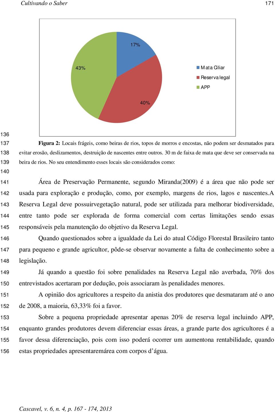 No seu entendimento esses locais são considerados como: Área de Preservação Permanente, segundo Miranda(2009) é a área que não pode ser usada para exploração e produção, como, por exemplo, margens de