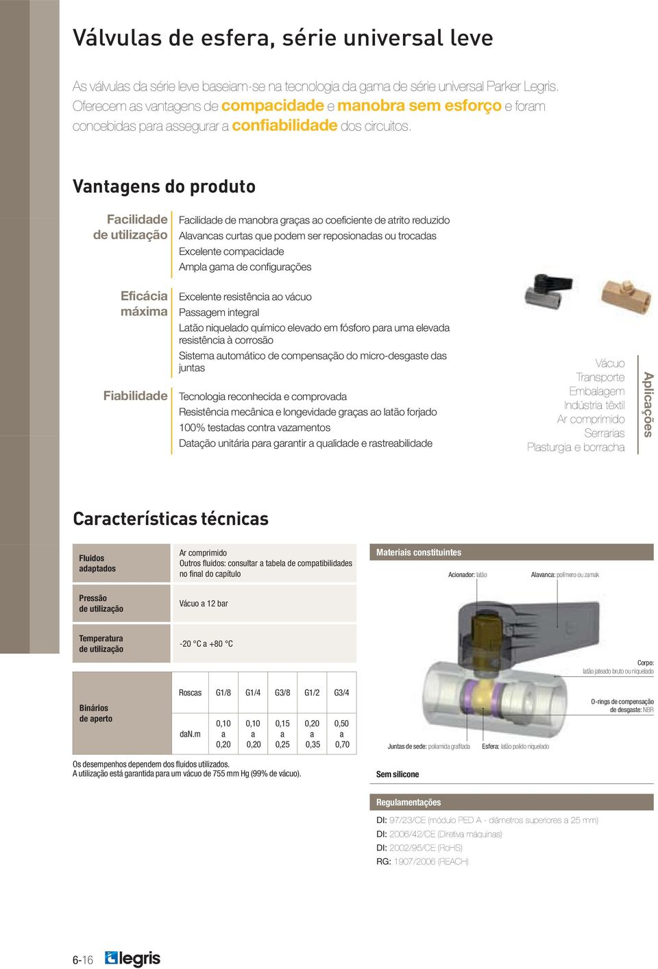 Vntgens do produto Fcilidde Fcilidde de mnobr grçs o coeficiente de trito reduzido Alvncs curts que podem ser reposionds ou trocds Excelente compcidde Ampl gm de configurções Eficáci máxim Excelente