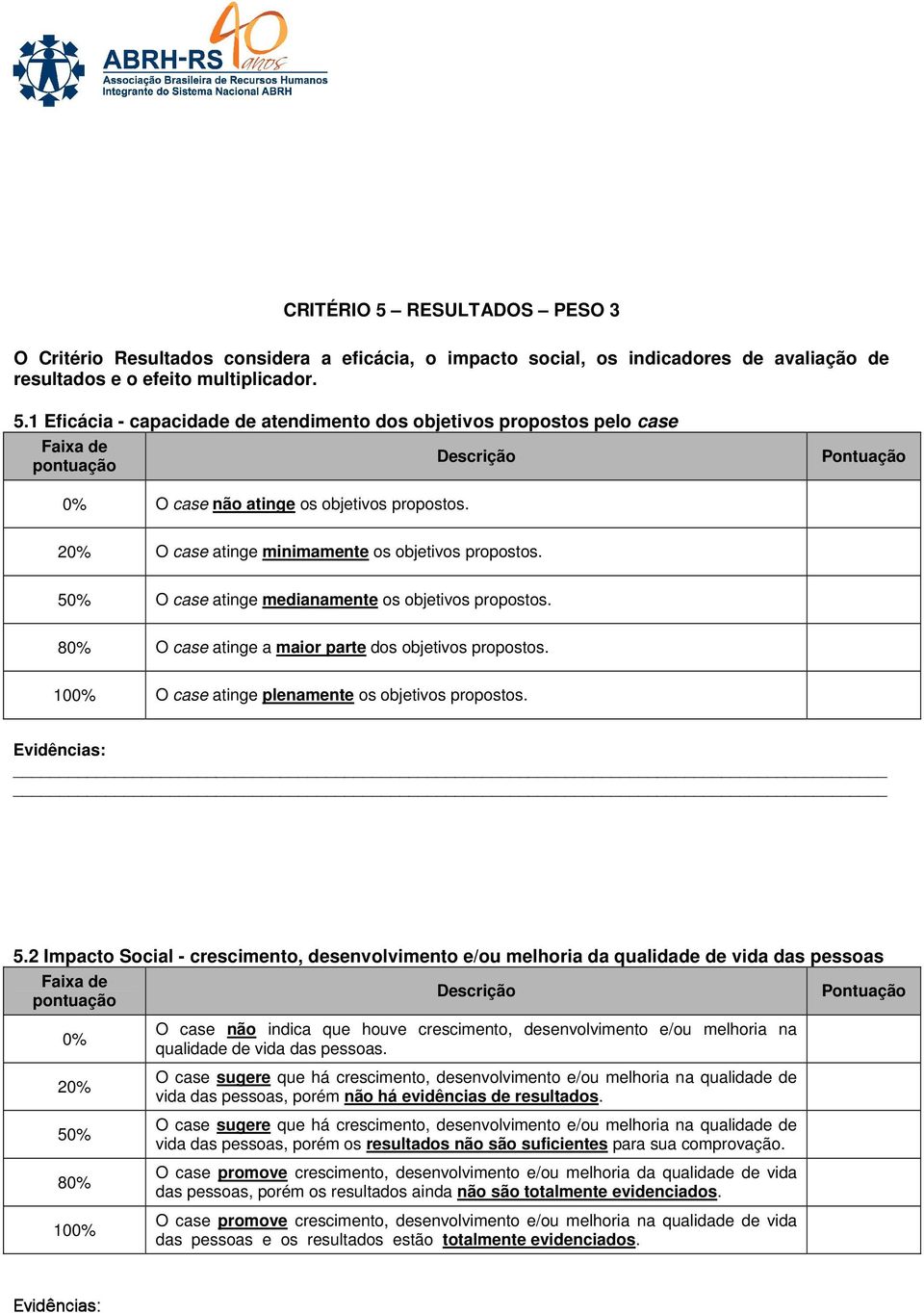 O case atinge plenamente os objetivos propostos. 5.