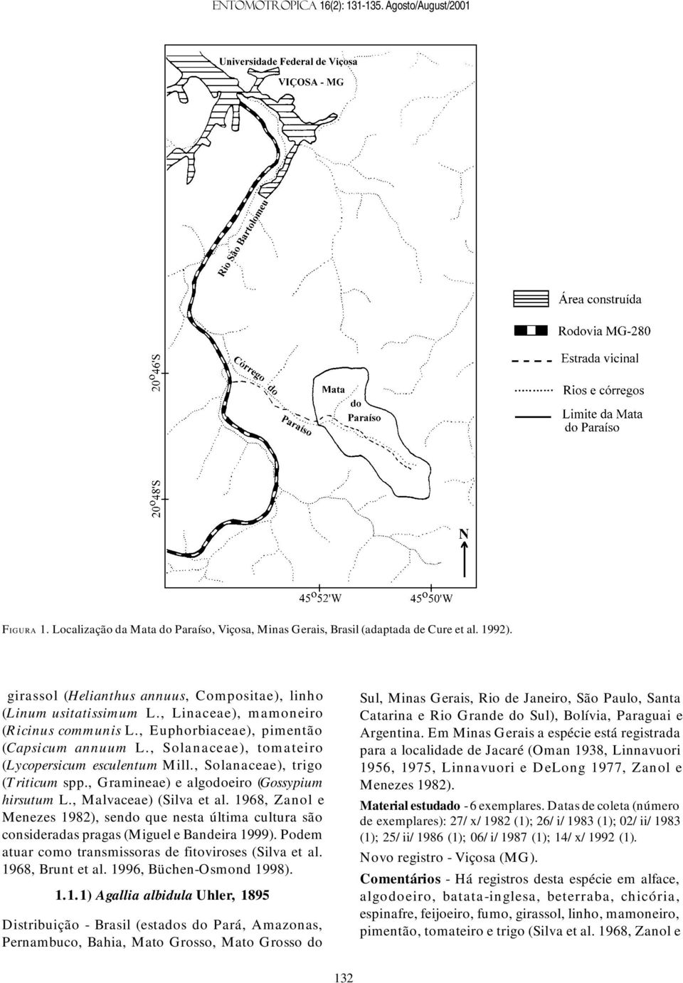 , Solanaceae), tomateiro (Lycopersicum esculentum Mill., Solanaceae), trigo (Triticum spp., Gramineae) e algodoeiro (Gossypium hirsutum L., Malvaceae) (Silva et al.