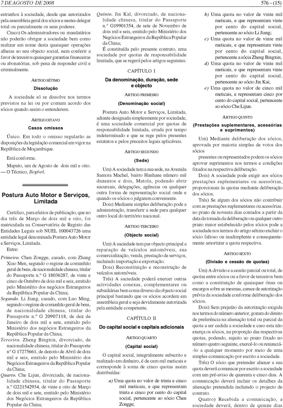 garantias financeiras ou abonatórias, sob pena de responder civil e criminalmente.