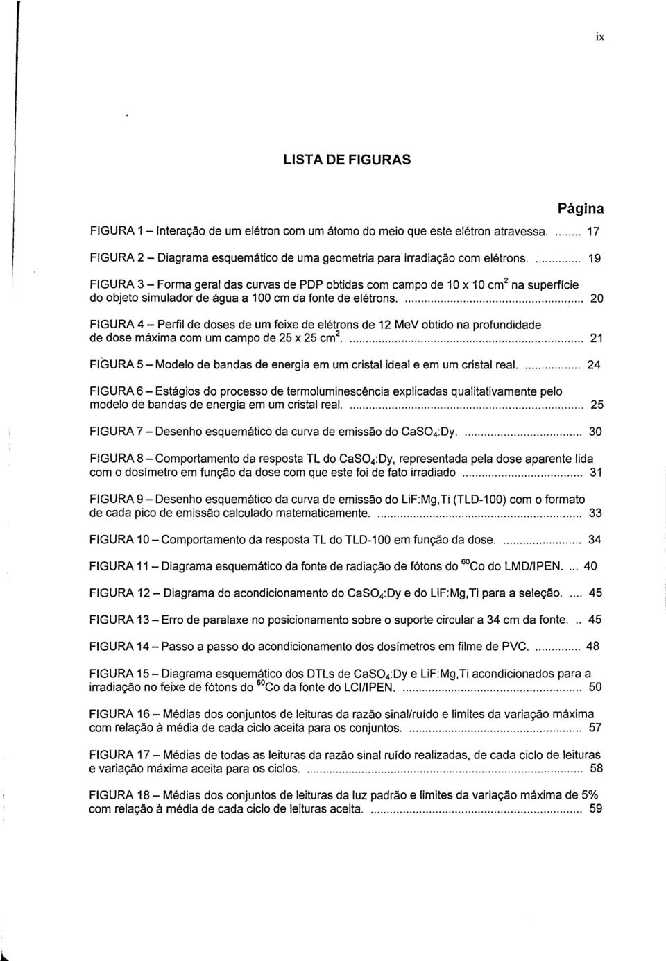 20 FIGURA 4 - Perfil de doses de um feixe de elétrons de 12 MeV obtido na profundidade de dose máxima com um campo de 25 x 25 cm 2 21 FIGURA 5 - Modelo de bandas de energia em um cristal ideal e em