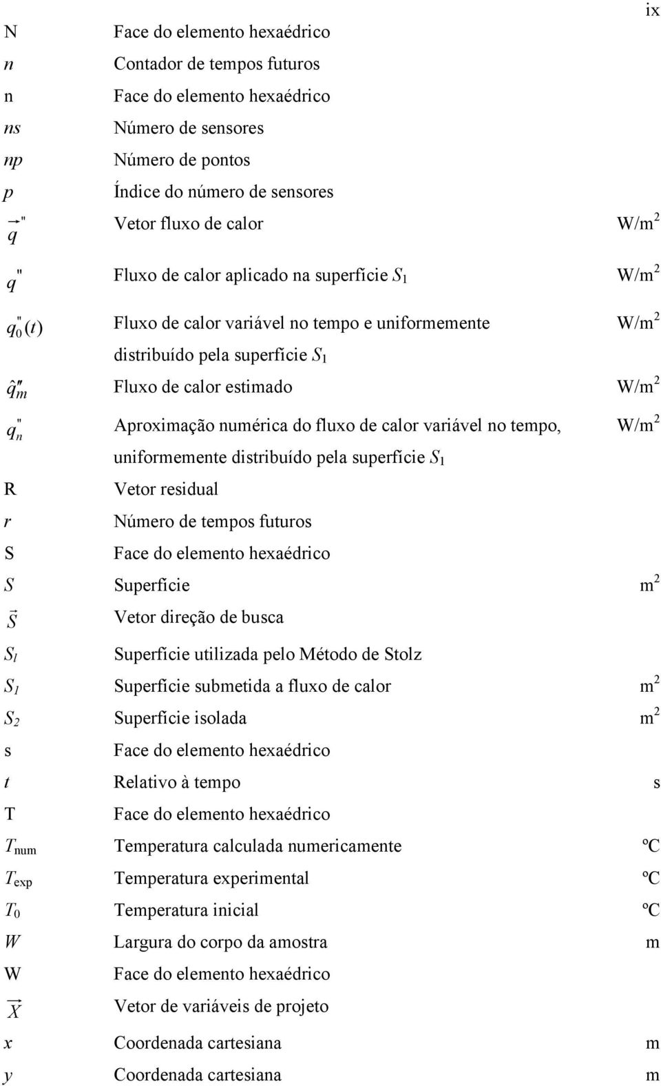 uniforeene disribuído pela superfície S W/ 2 R Veor residual r Núero de epos fuuros S Face do eleeno heaédrico S Superfície 2 S Veor direção de busca S l Superfície uiliada pelo Méodo de Sol S