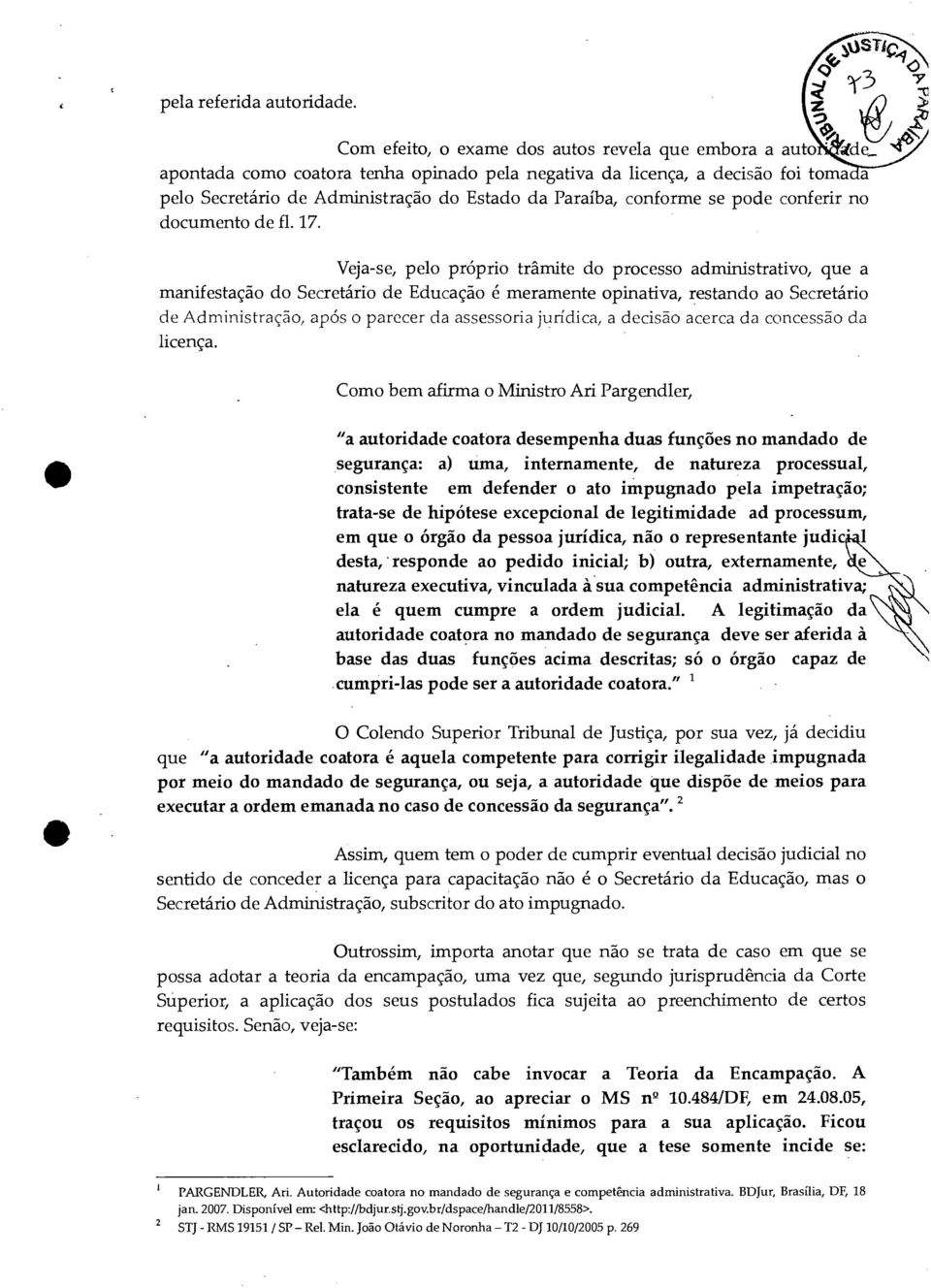 documento de fl. 17.