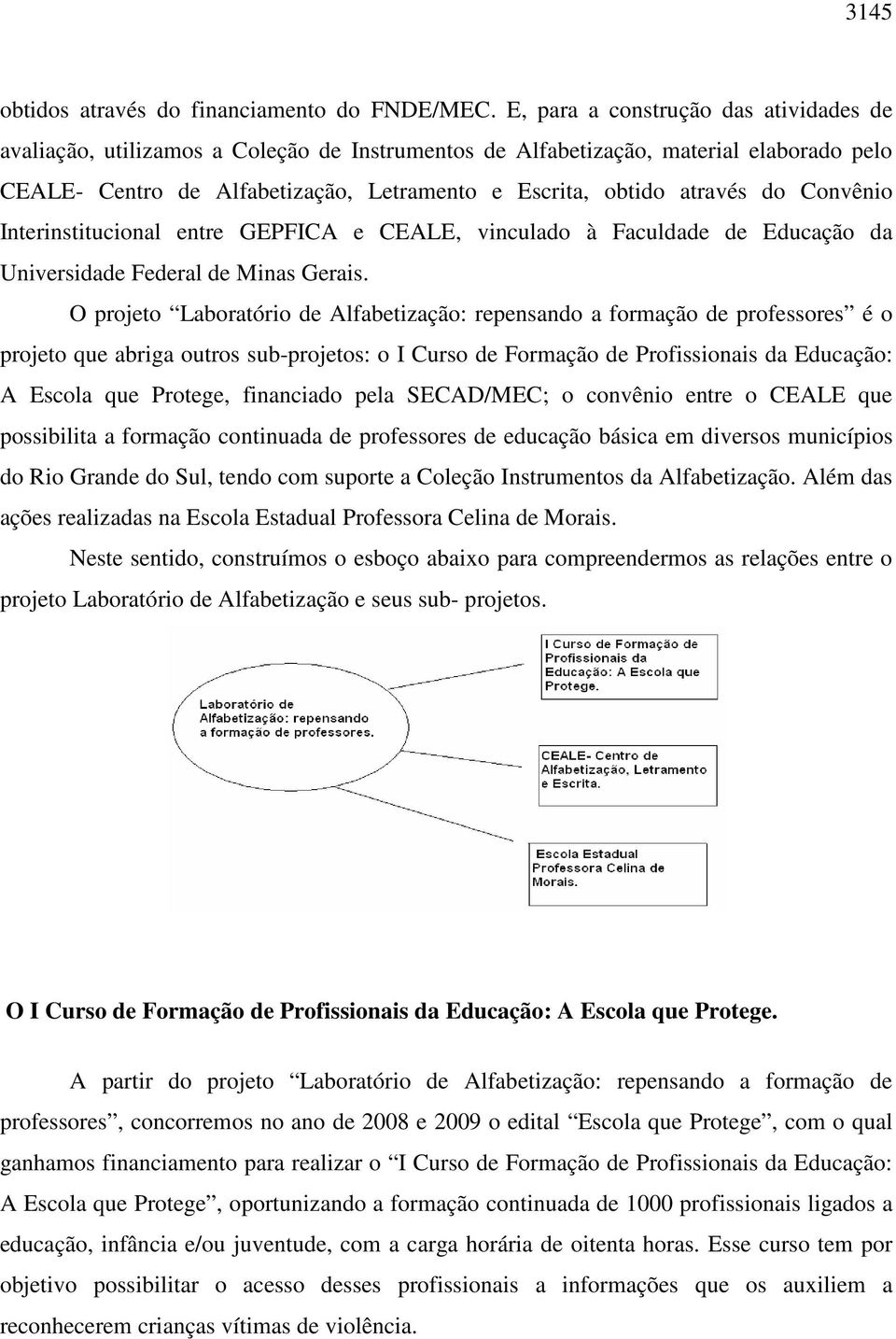 do Convênio Interinstitucional entre GEPFICA e CEALE, vinculado à Faculdade de Educação da Universidade Federal de Minas Gerais.