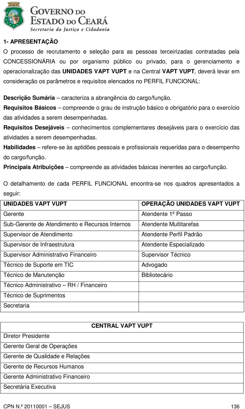 compreende o grau de instrução básico e obrigatório para o exercício das atividades a serem desempenhadas.