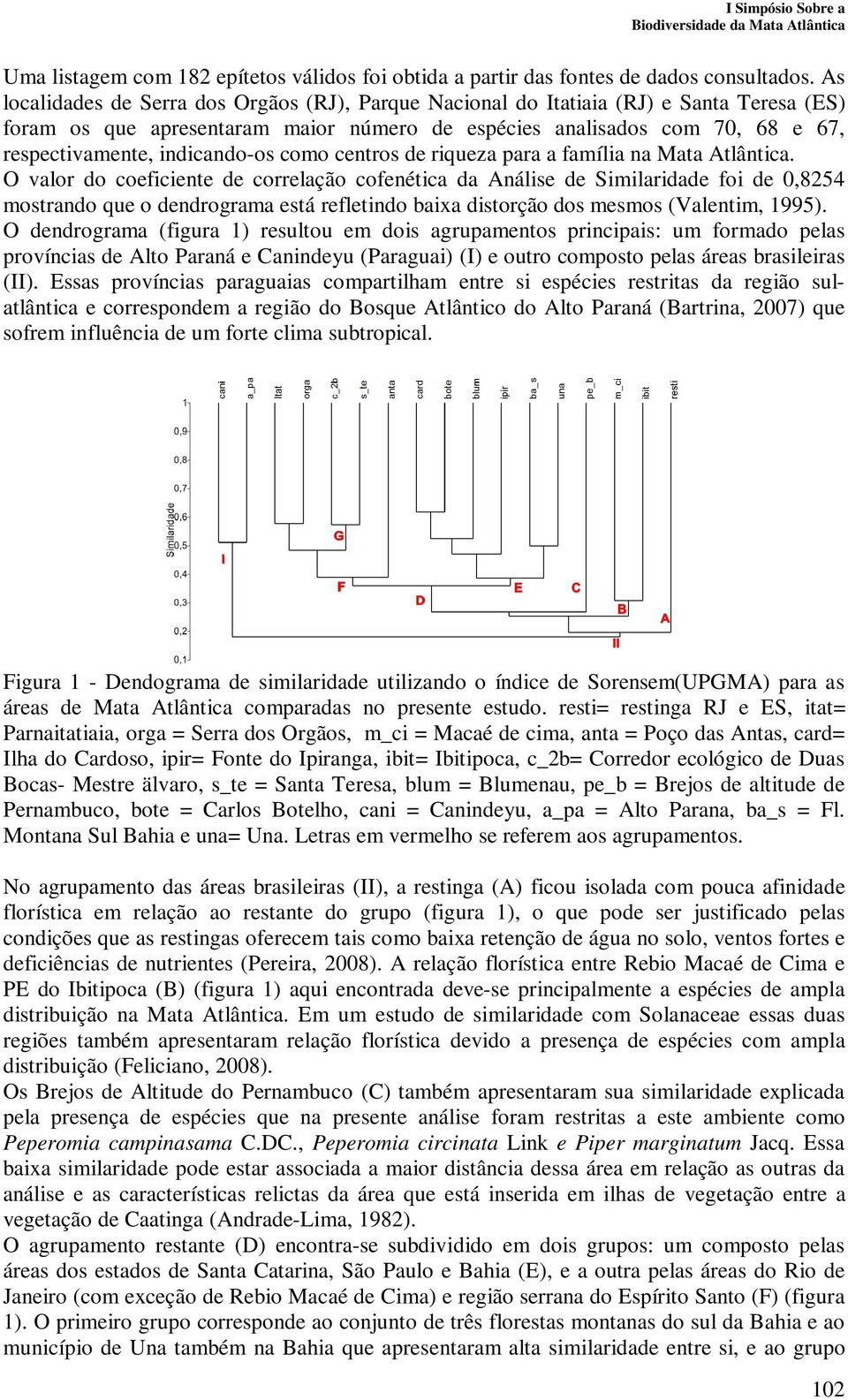 indicando-os como centros de riqueza para a família na Mata Atlântica.