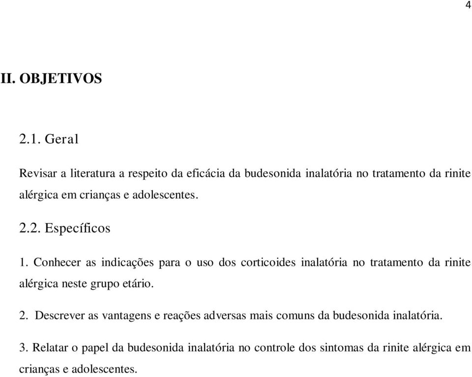 adolescentes. 2.2. Específicos 1.