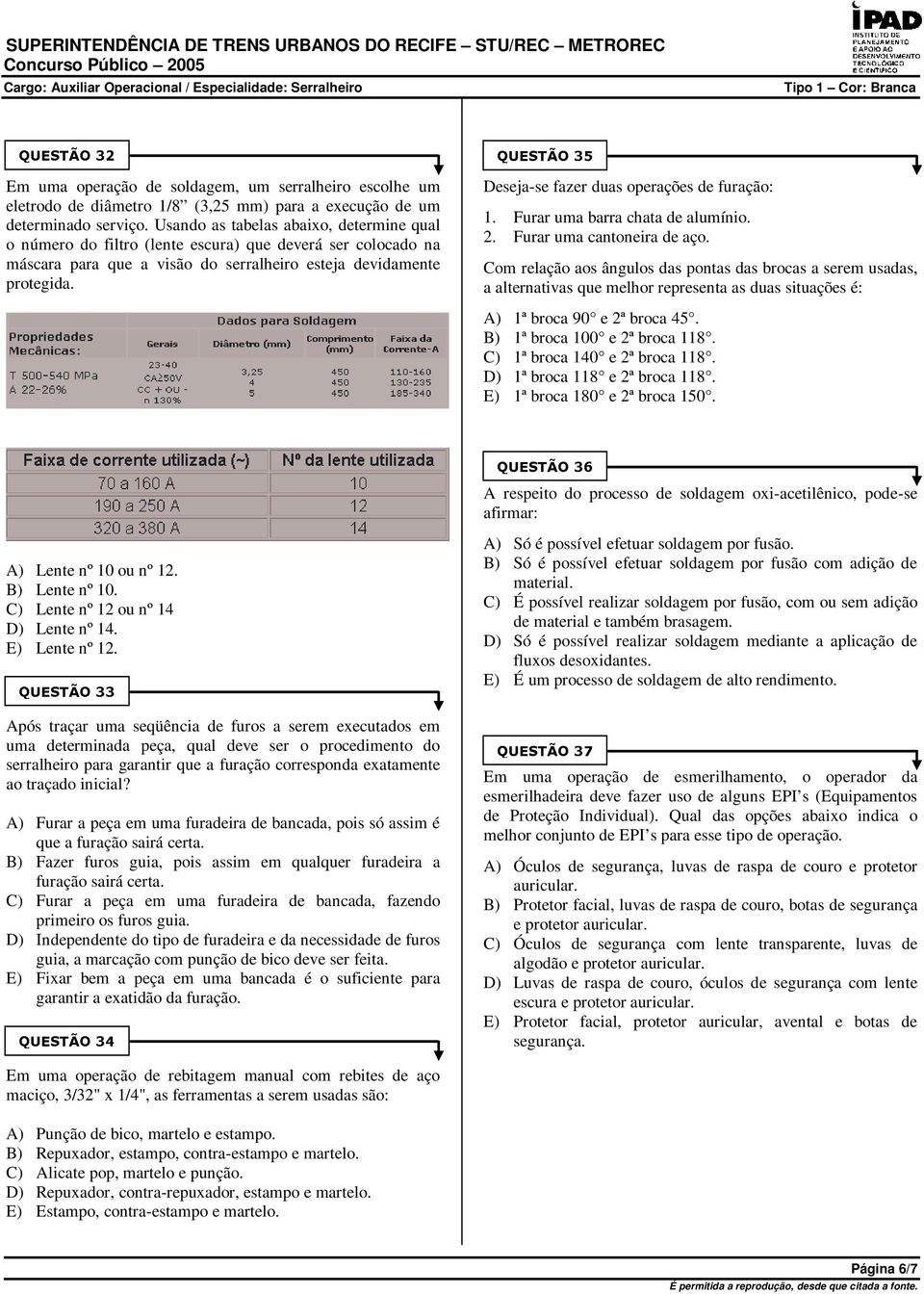 Deseja-se fazer duas operações de furação: 1. Furar uma barra chata de alumínio. 2. Furar uma cantoneira de aço.