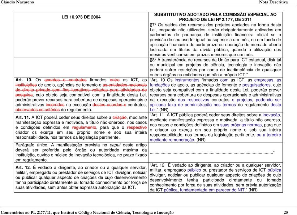 objeto seja compatível com a finalidade desta Lei, poderão prever recursos para cobertura de despesas operacionais e administrativas incorridas na execução destes acordos e contratos, observados os