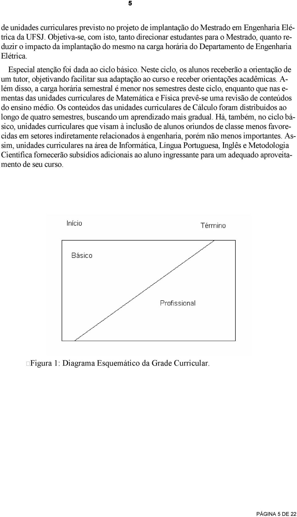 Especial atenção foi dada ao ciclo básico. Neste ciclo, os alunos receberão a orientação de um tutor, objetivando facilitar sua adaptação ao curso e receber orientações acadêmicas.