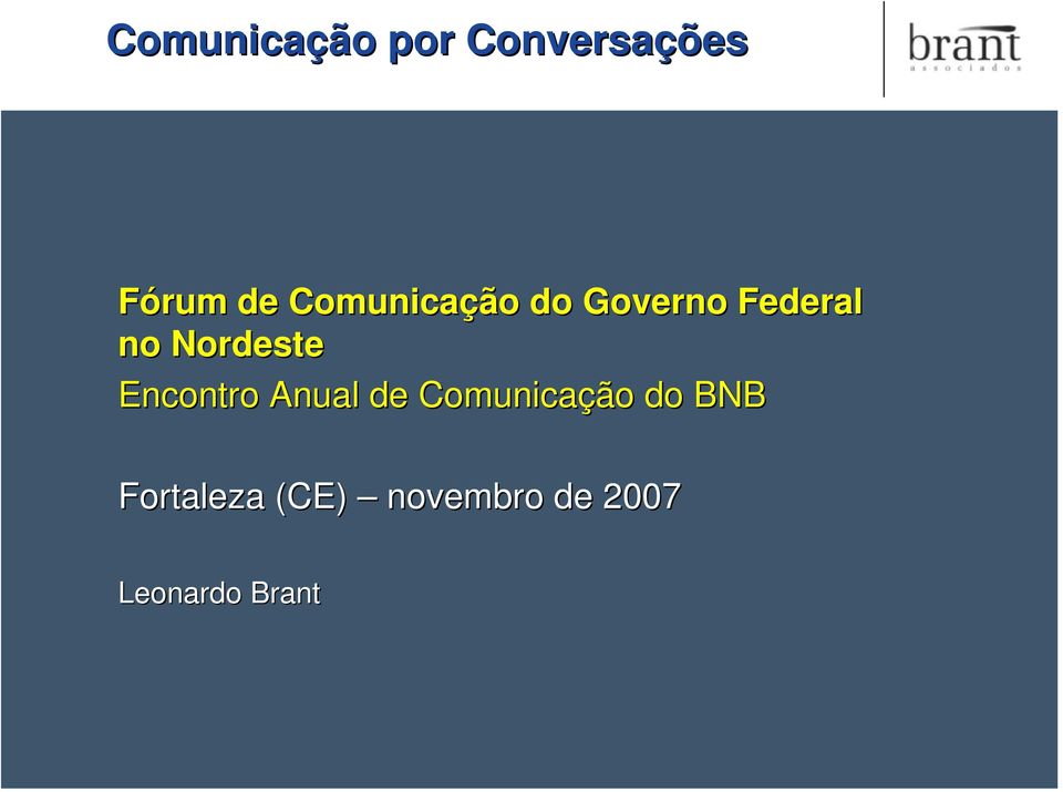 Nordeste Encontro Anual de Comunicação