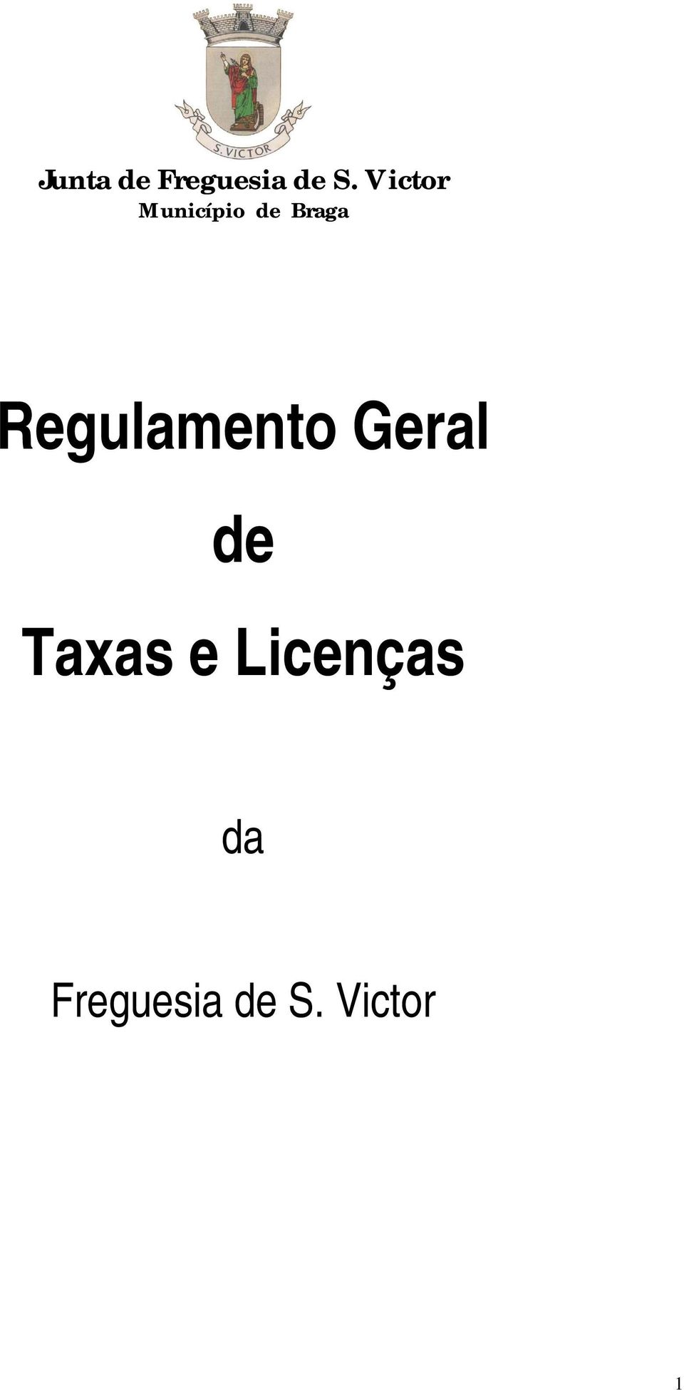 Regulamento Geral de Taxas e