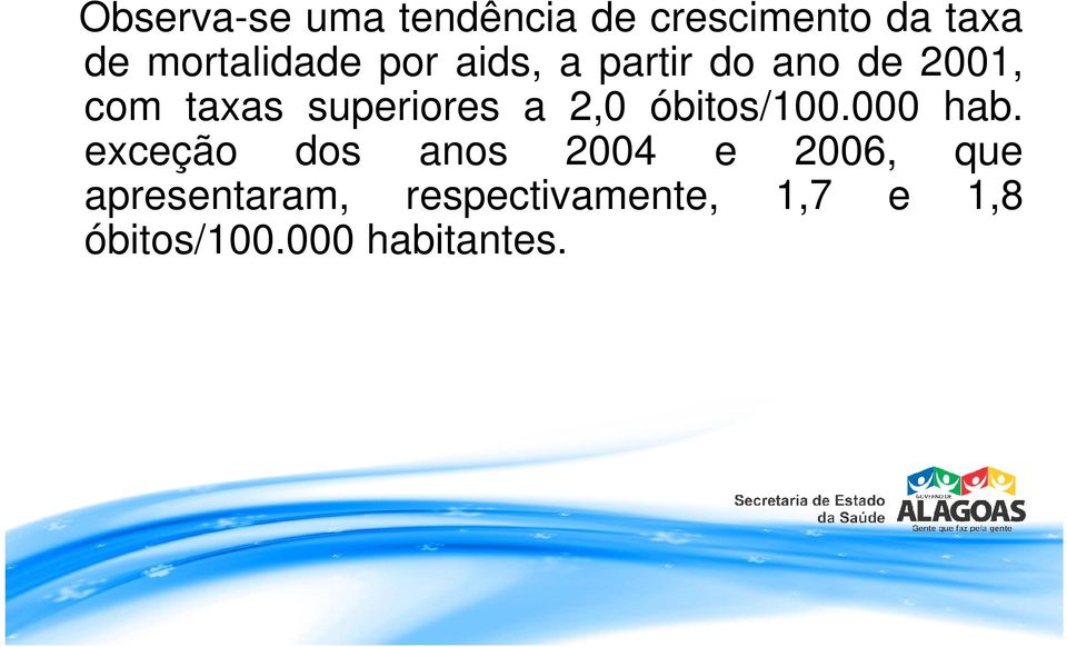 superiores a 2,0 óbitos/100.000 hab.