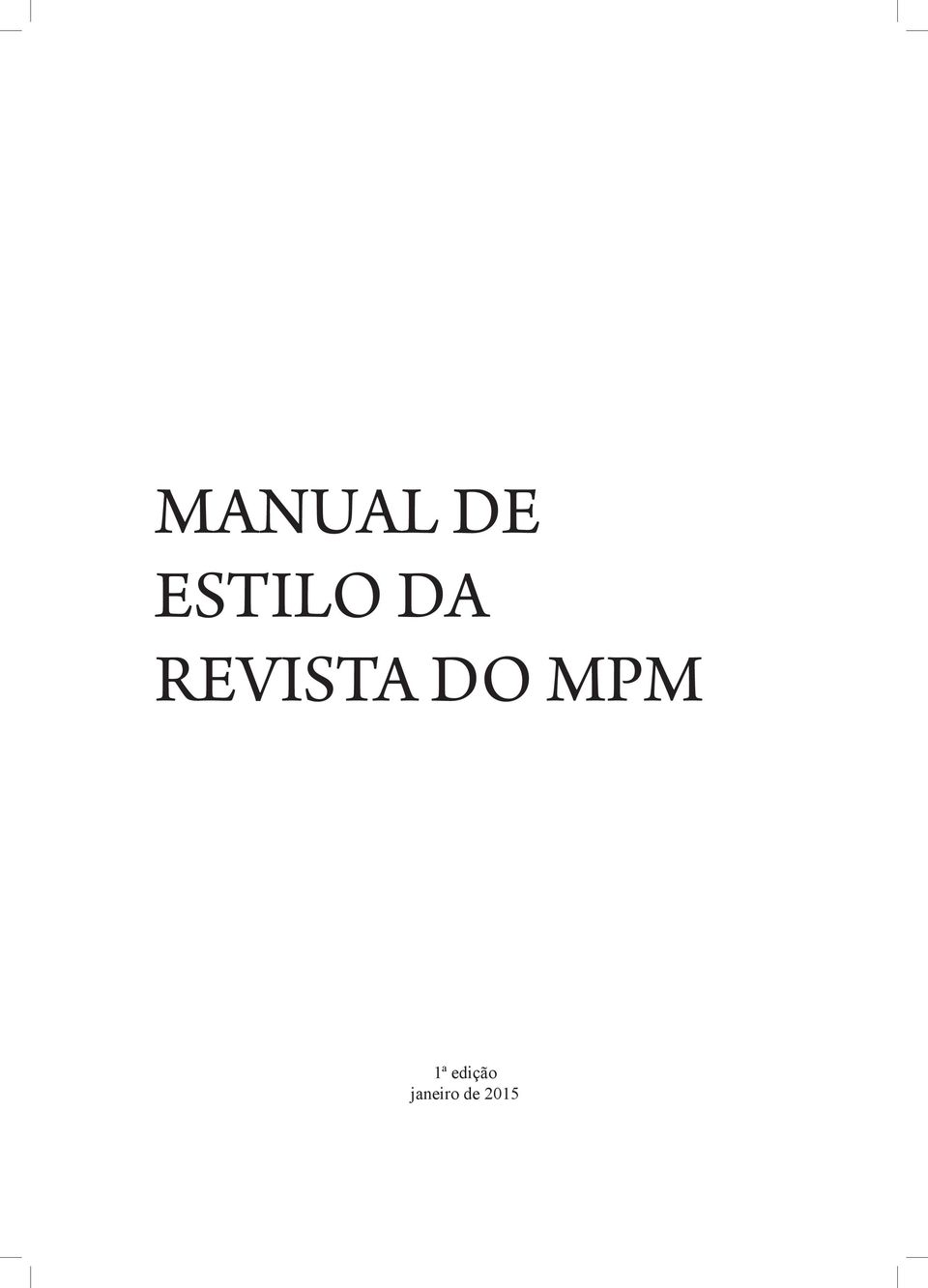 REVISTA DO MPM