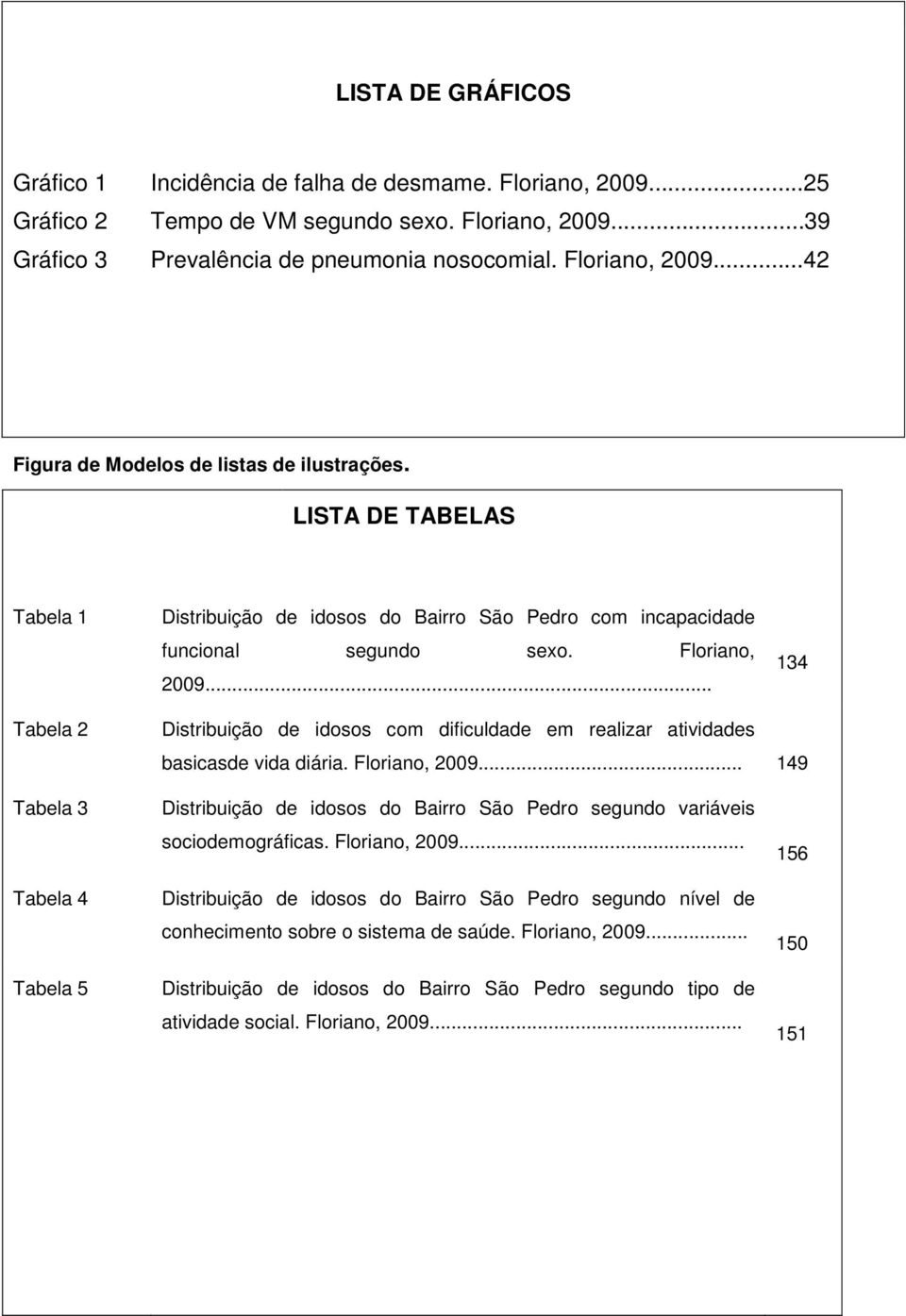 .. Distribuição de idosos com dificuldade em realizar atividades basicasde vida diária. Floriano, 2009... Distribuição de idosos do Bairro São Pedro segundo variáveis sociodemográficas.