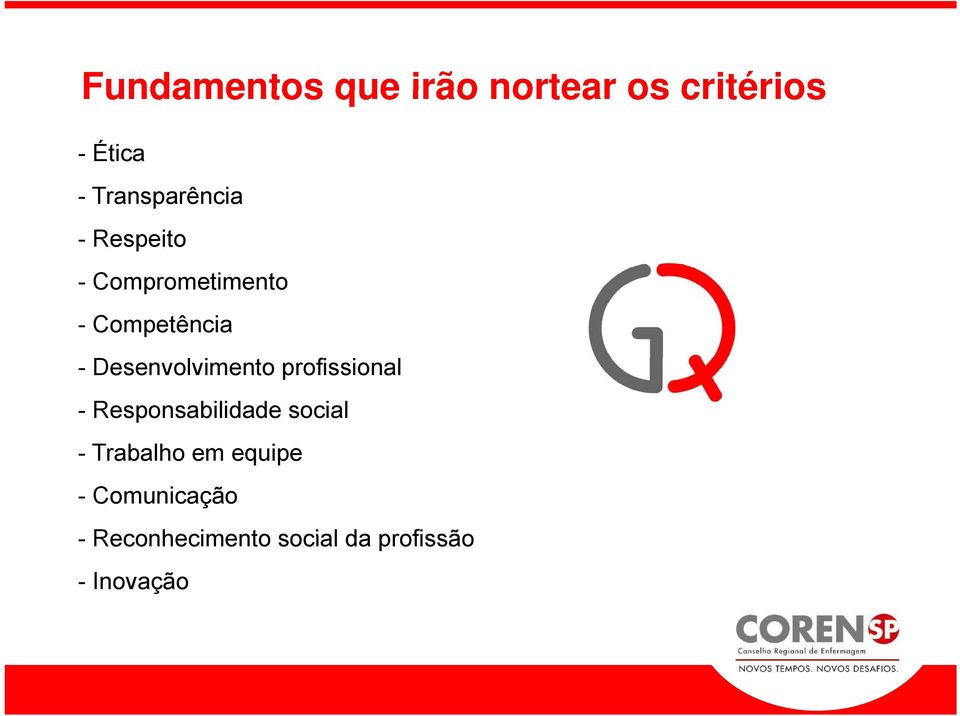 Desenvolvimento profissional - Responsabilidade social -