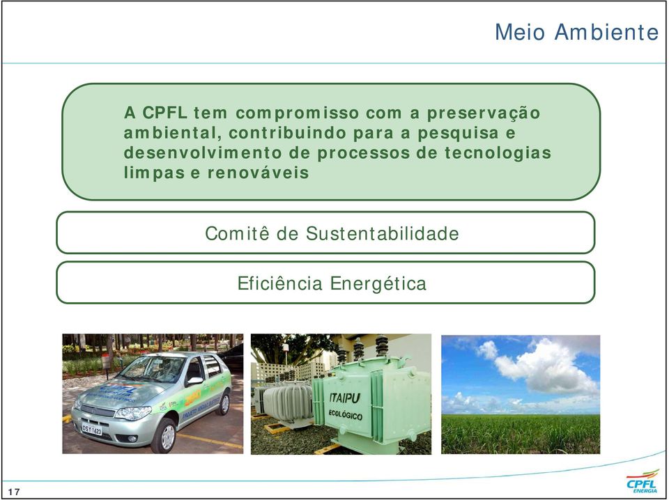 e desenvolvimento de processos de tecnologias limpas