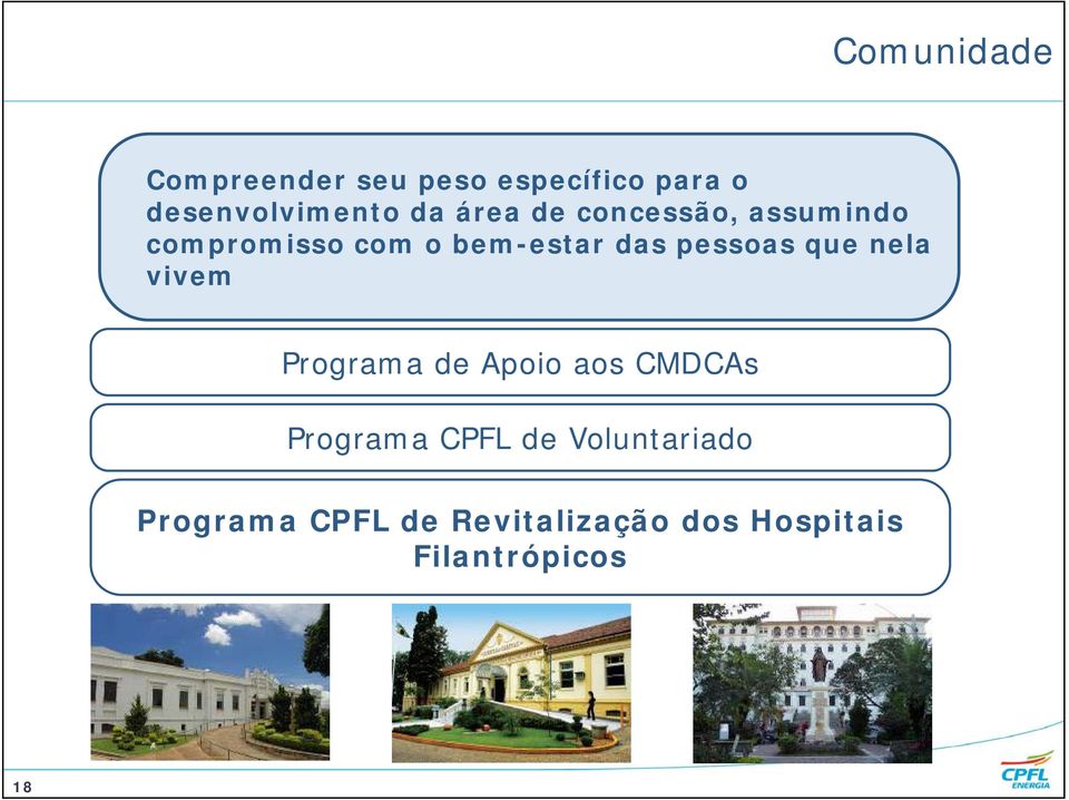 que nela vivem Programa de Apoio aos CMDCAs Programa CPFL de