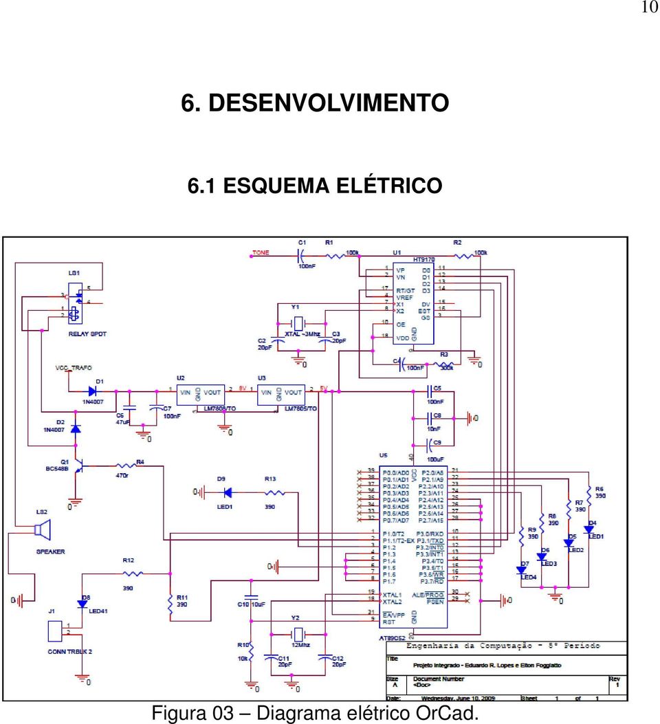 1 ESQUEMA ELÉTRICO