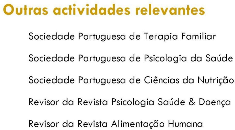 Sociedade Portuguesa de Ciências da Nutrição Revisor da