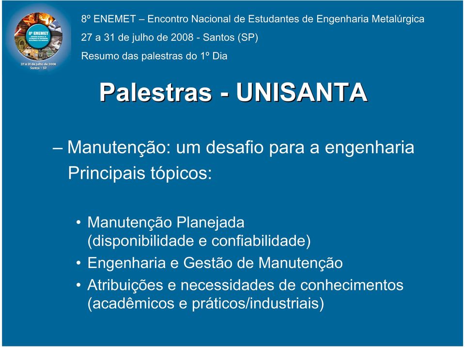 confiabilidade) Engenharia e Gestão de Manutenção