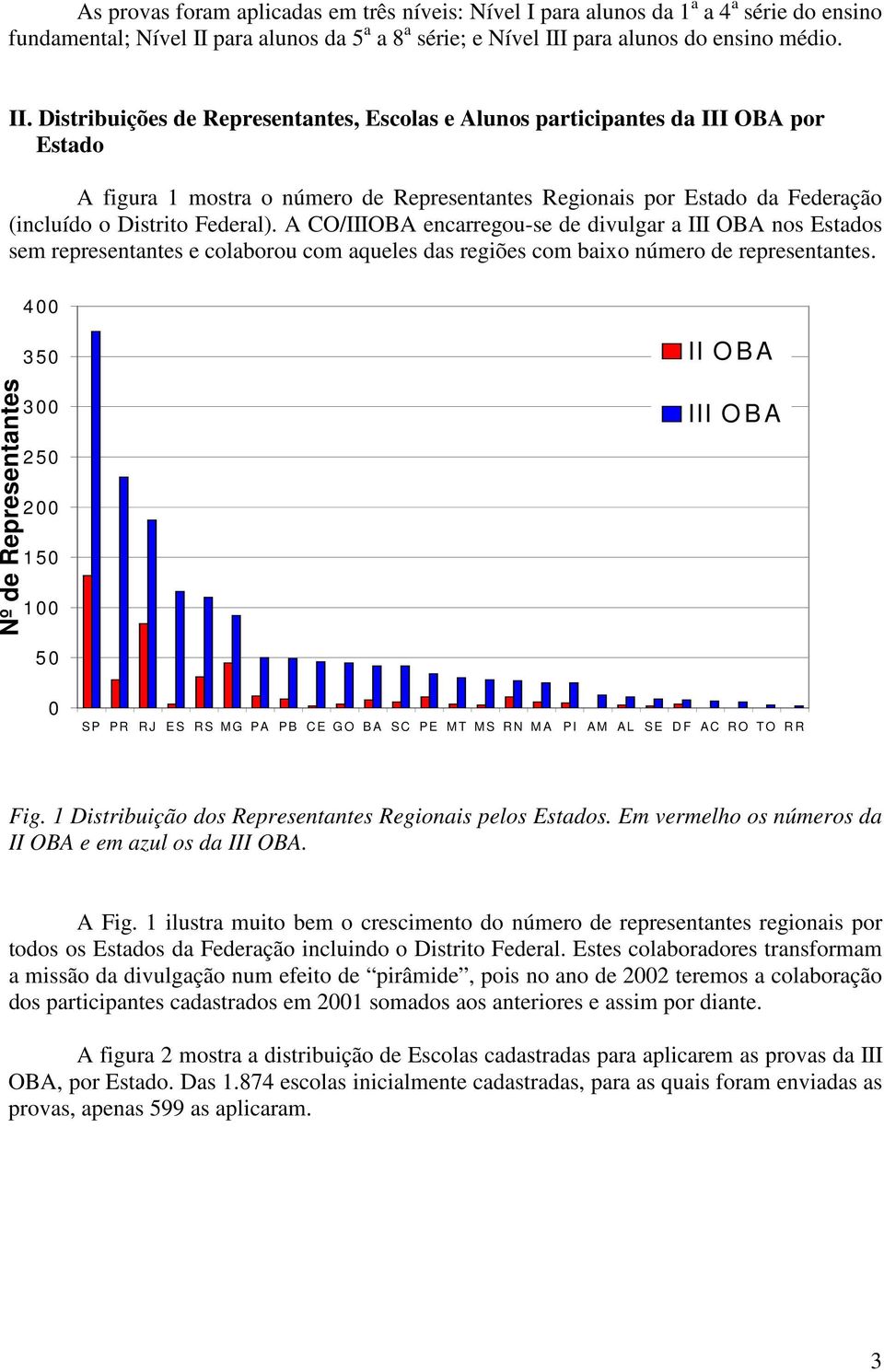 para alunos do ensino médio. II.