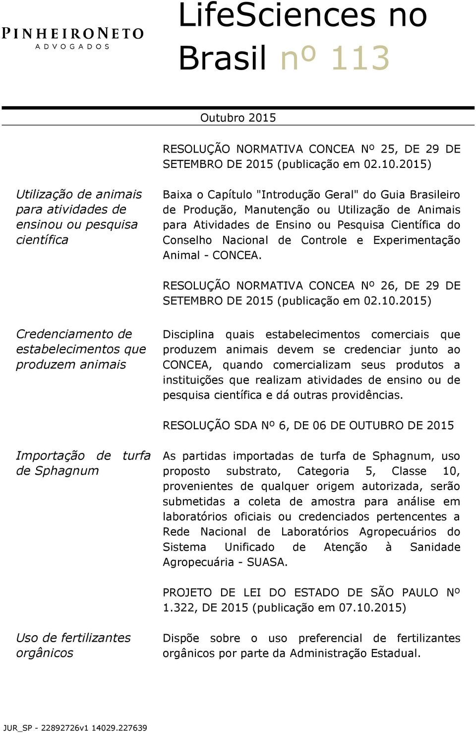 Ensino ou Pesquisa Científica do Conselho Nacional de Controle e Experimentação Animal - CONCEA. RESOLUÇÃO NORMATIVA CONCEA Nº 26, DE 29 DE SETEMBRO DE (publicação em 02.10.