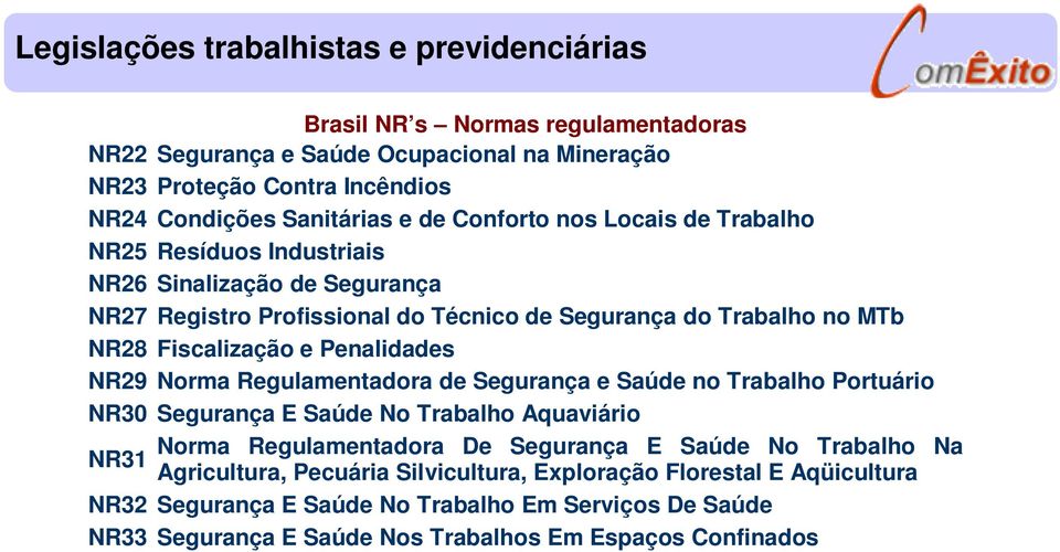 Regulamentadora de Segurança e Saúde no Trabalho Portuário NR30 Segurança E Saúde No Trabalho Aquaviário Norma Regulamentadora De Segurança E Saúde No Trabalho Na NR31 Agricultura, Pecuária