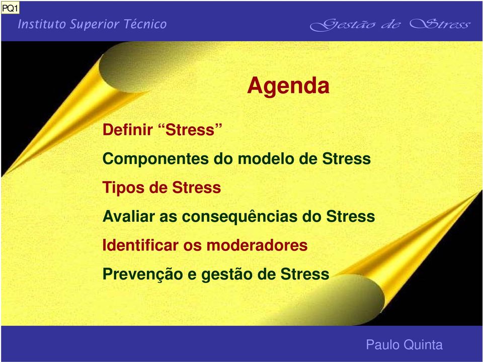 as consequências do Stress Identificar