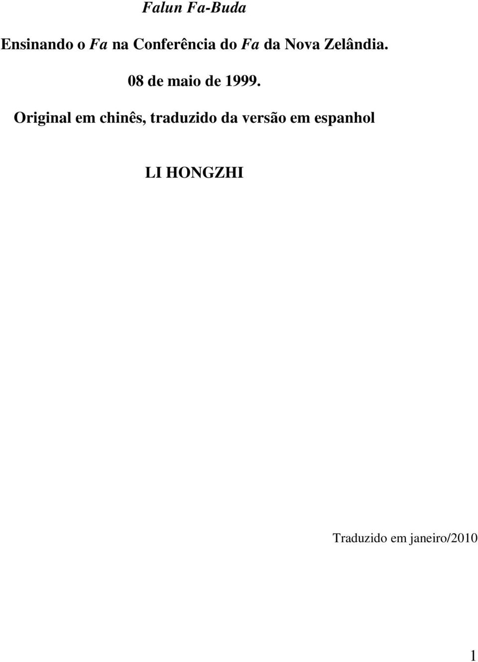 Original em chinês, traduzido da versão em