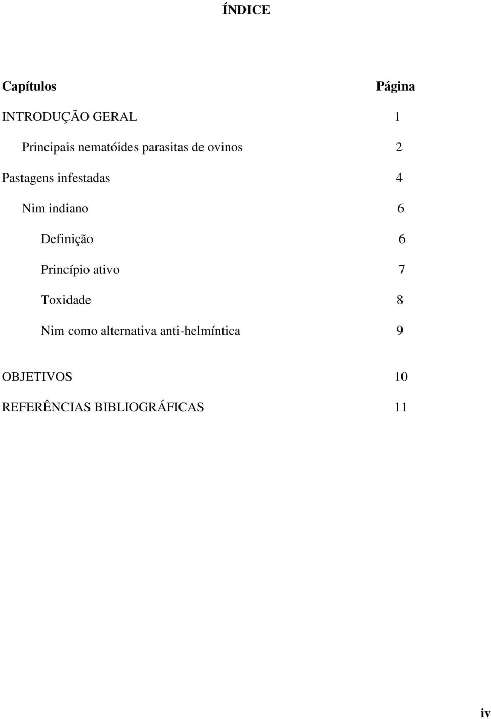 indiano 6 Definição 6 Princípio ativo 7 Toxidade 8 Nim como