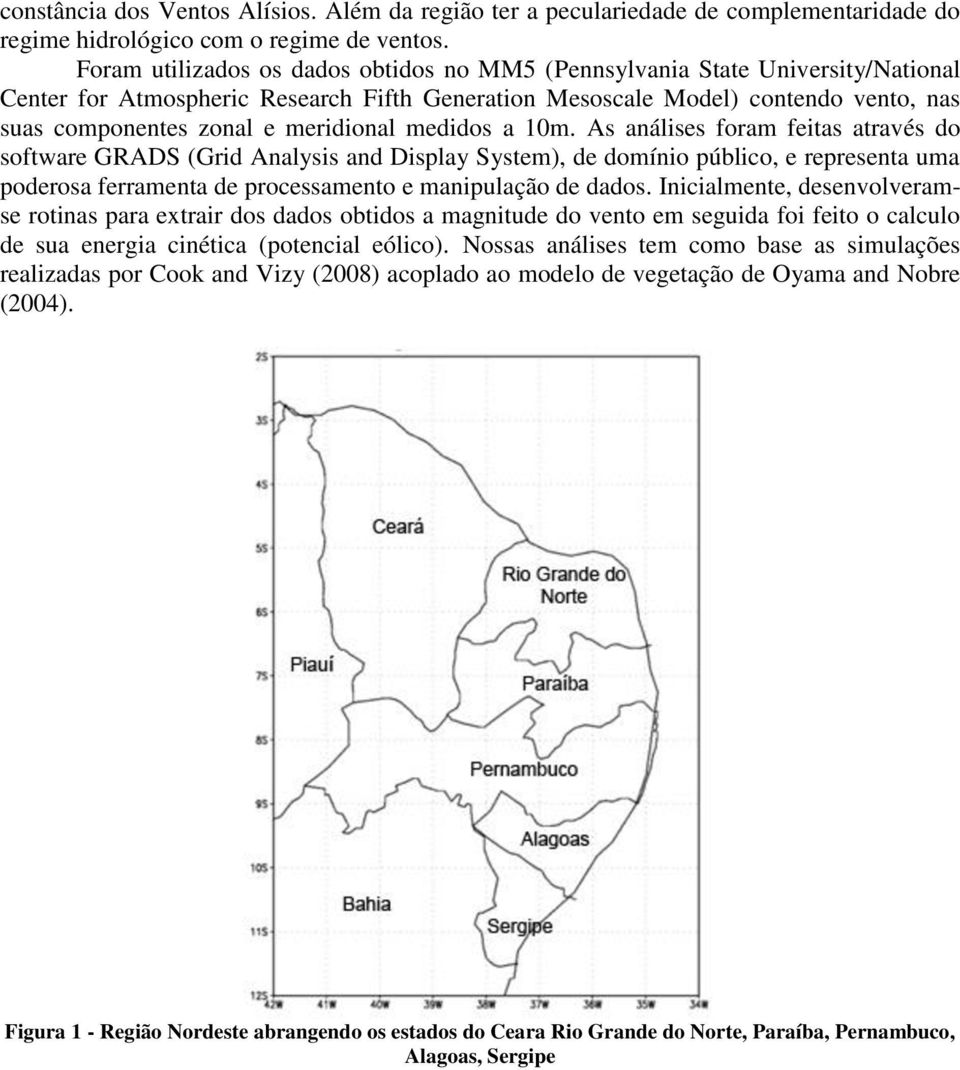 meridional medidos a 10m.