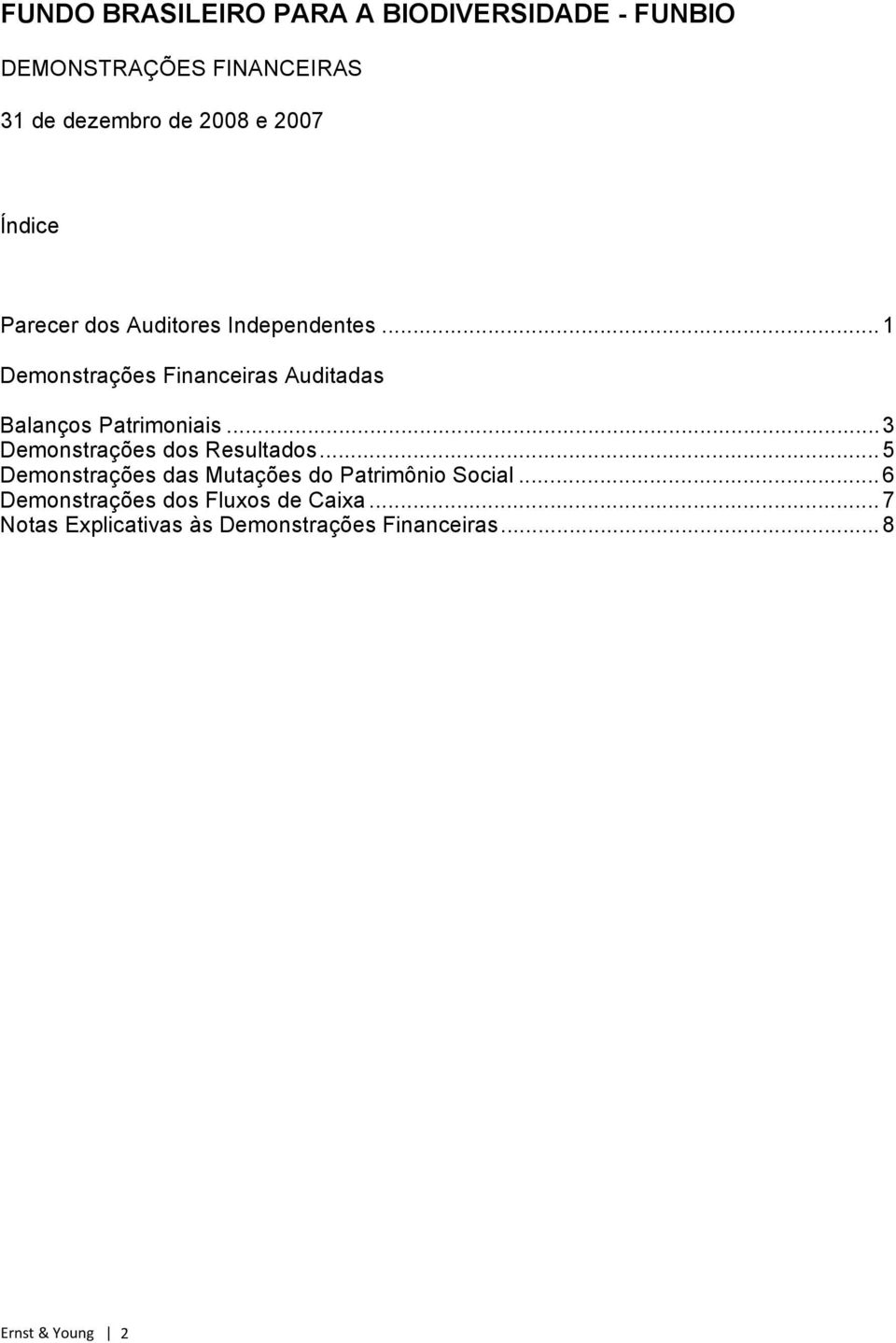 ..3 Demonstrações dos Resultados.