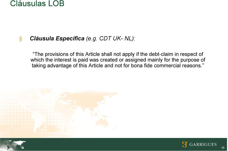 debt-claim in respect of which the interest is paid was created or