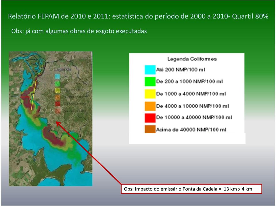 algumas obras de esgoto executadas Obs: