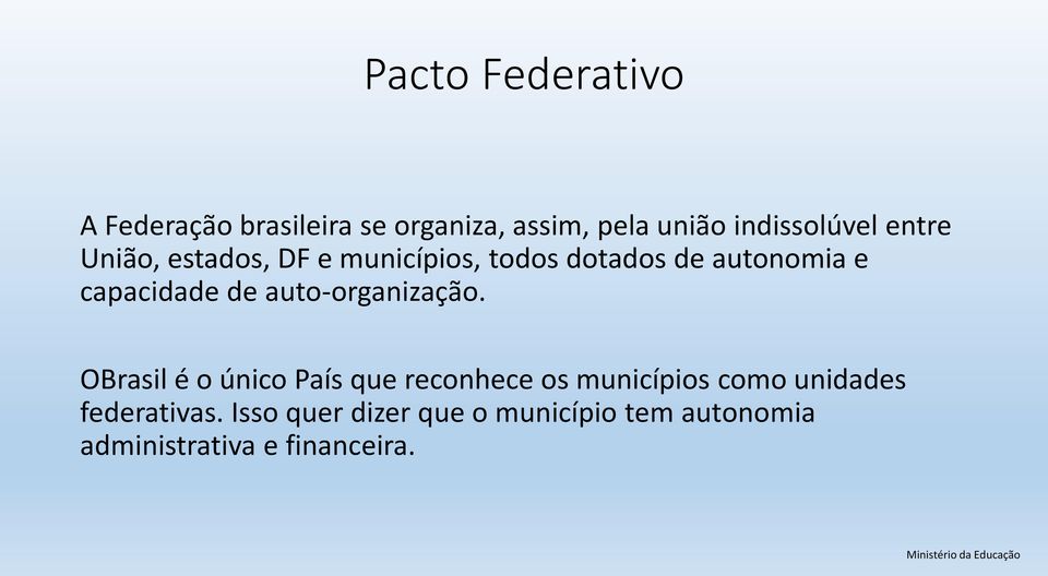 auto-organização.