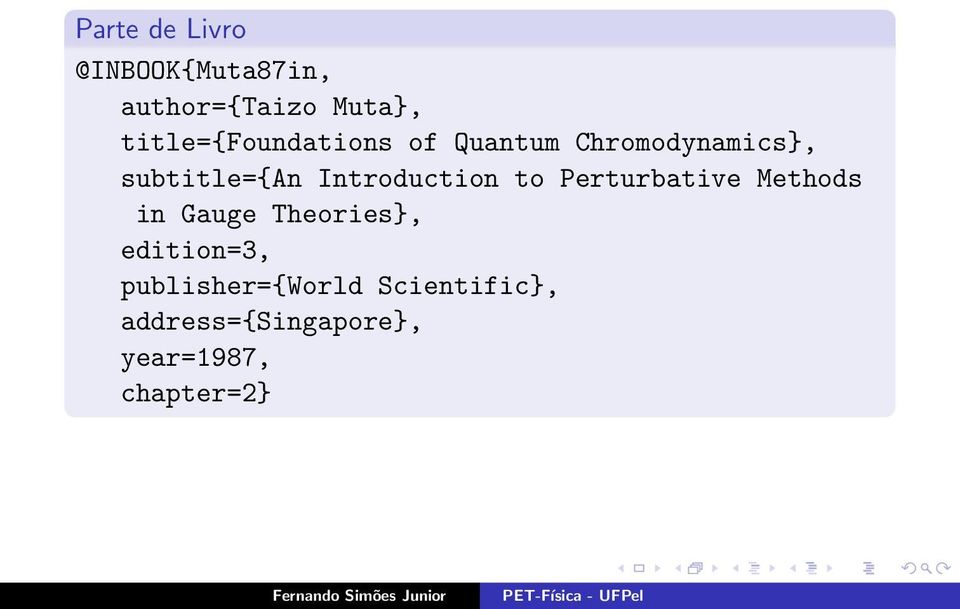 Introduction to Perturbative Methods in Gauge Theories},