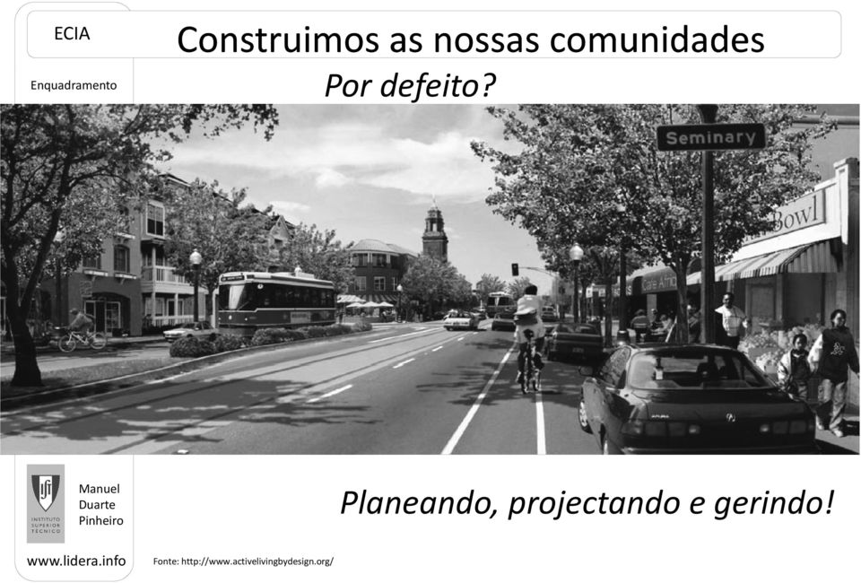 Planeando, projectando e