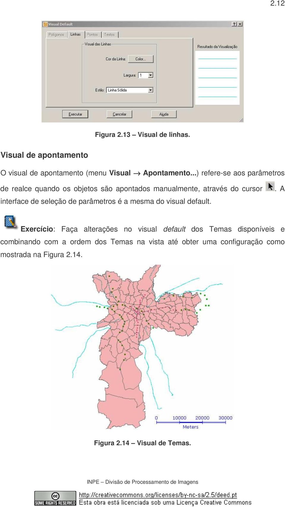 seleção de parâmetros é a mesma do visual default.