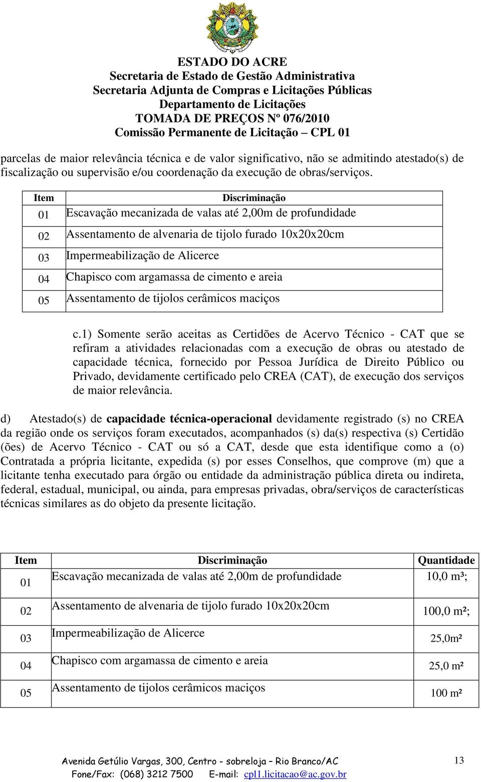 cimento e areia 05 Assentamento de tijolos cerâmicos maciços c.