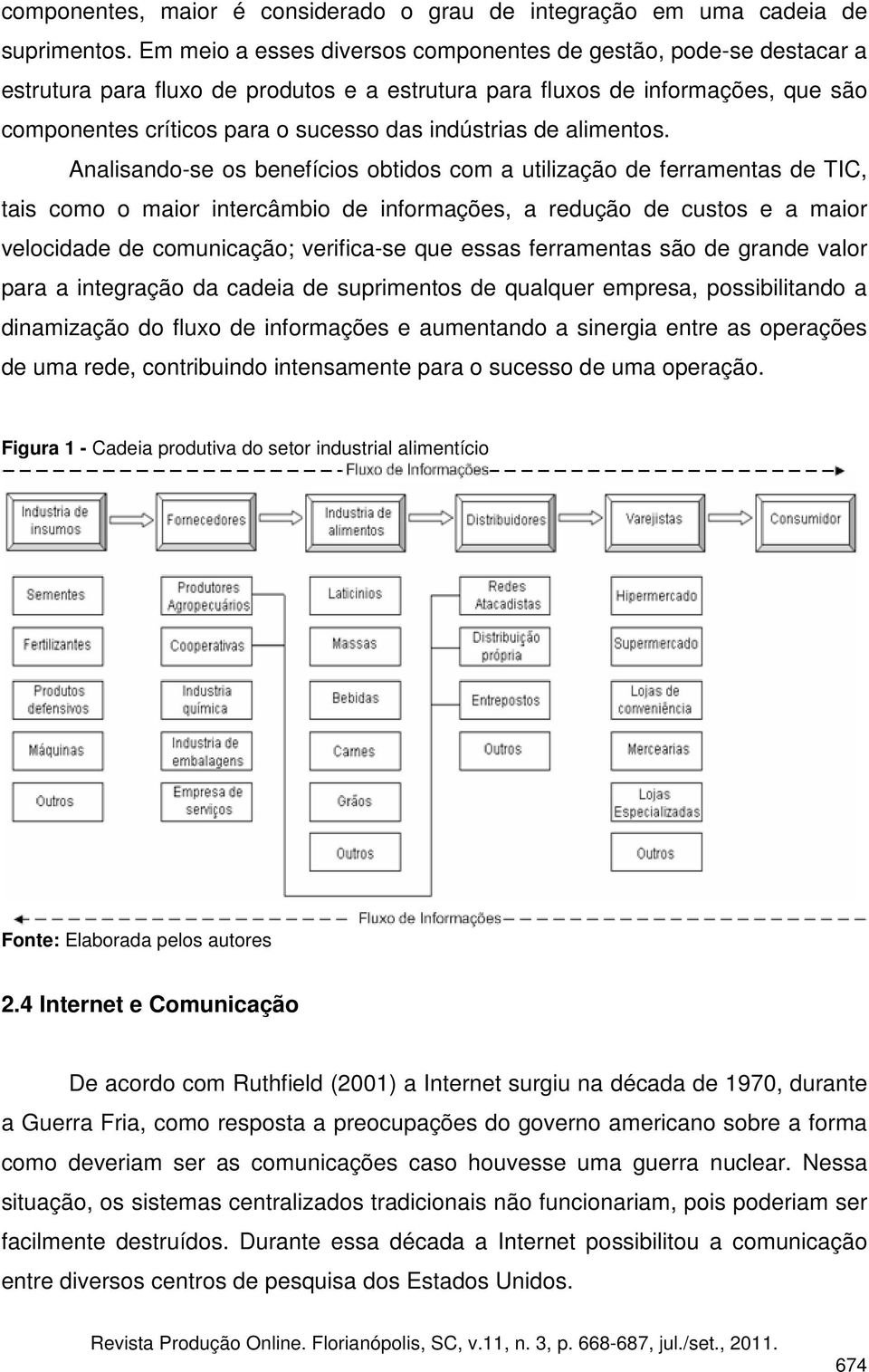 indústrias de alimentos.