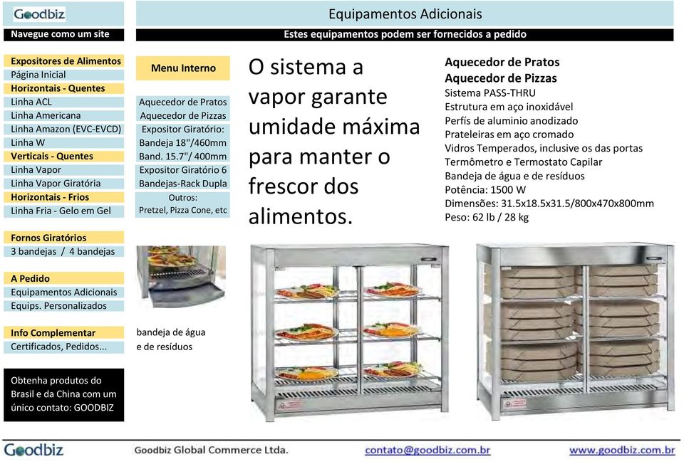 máxima para manter o frescor dos alimentos.