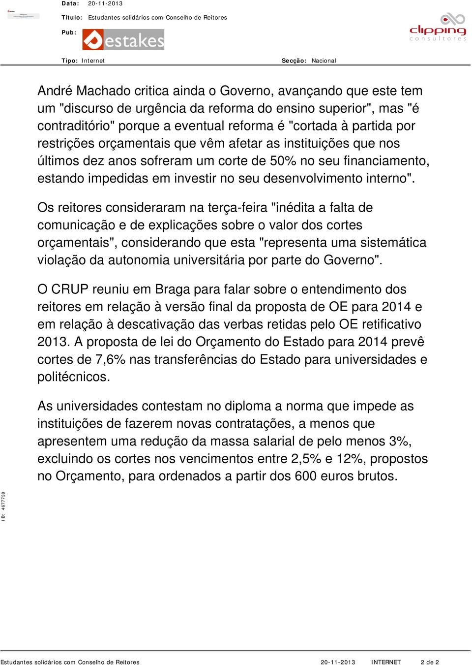 no seu desenvolvimento interno".