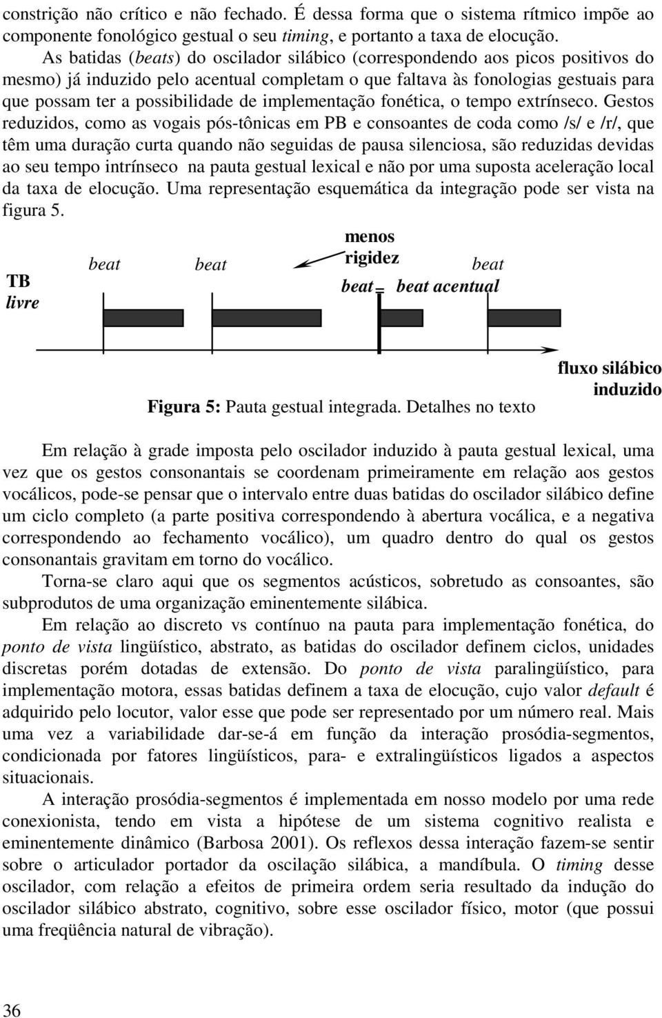 implementação fonética, o tempo extrínseco.