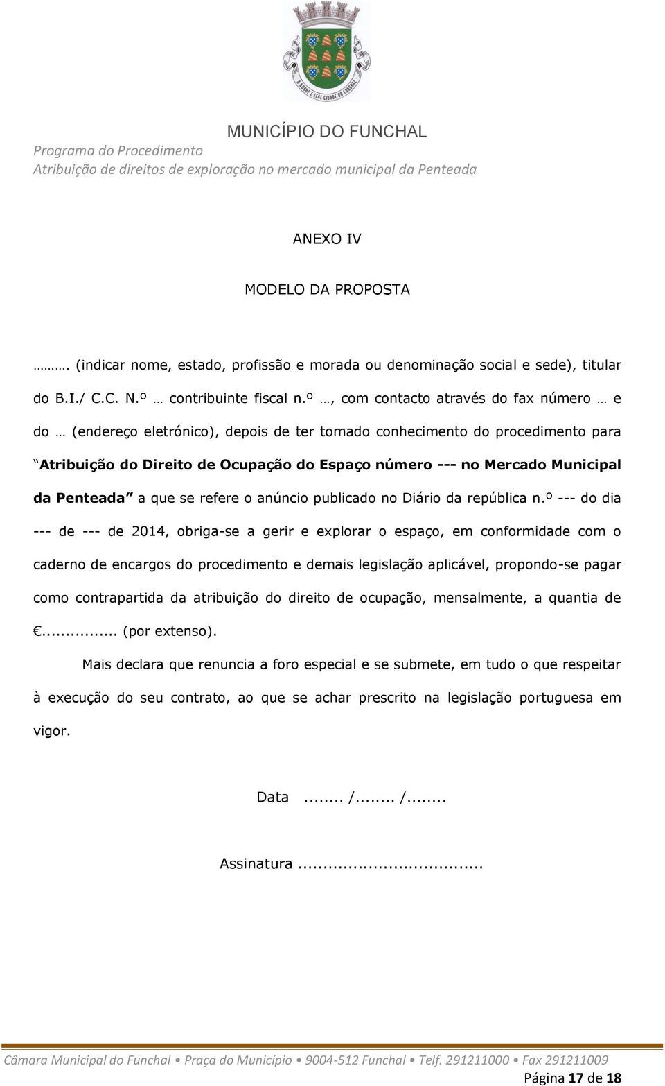 Penteada a que se refere o anúncio publicado no Diário da república n.