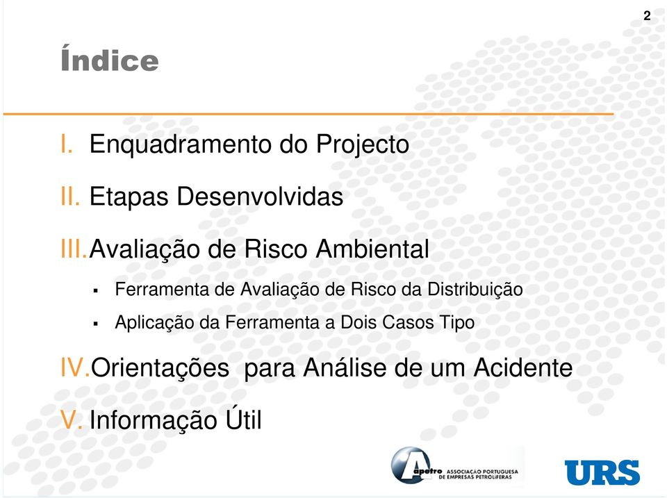 Avaliação de Risco Ambiental Ferramenta de Avaliação de Risco